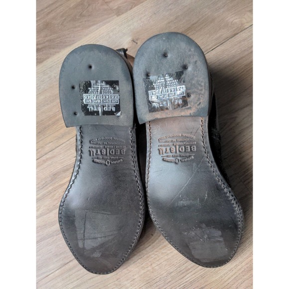 Bed Stu Ellice Low Chelsea Wester Boots Womens 7 Rough Oiled Suede - Picture 12 of 13